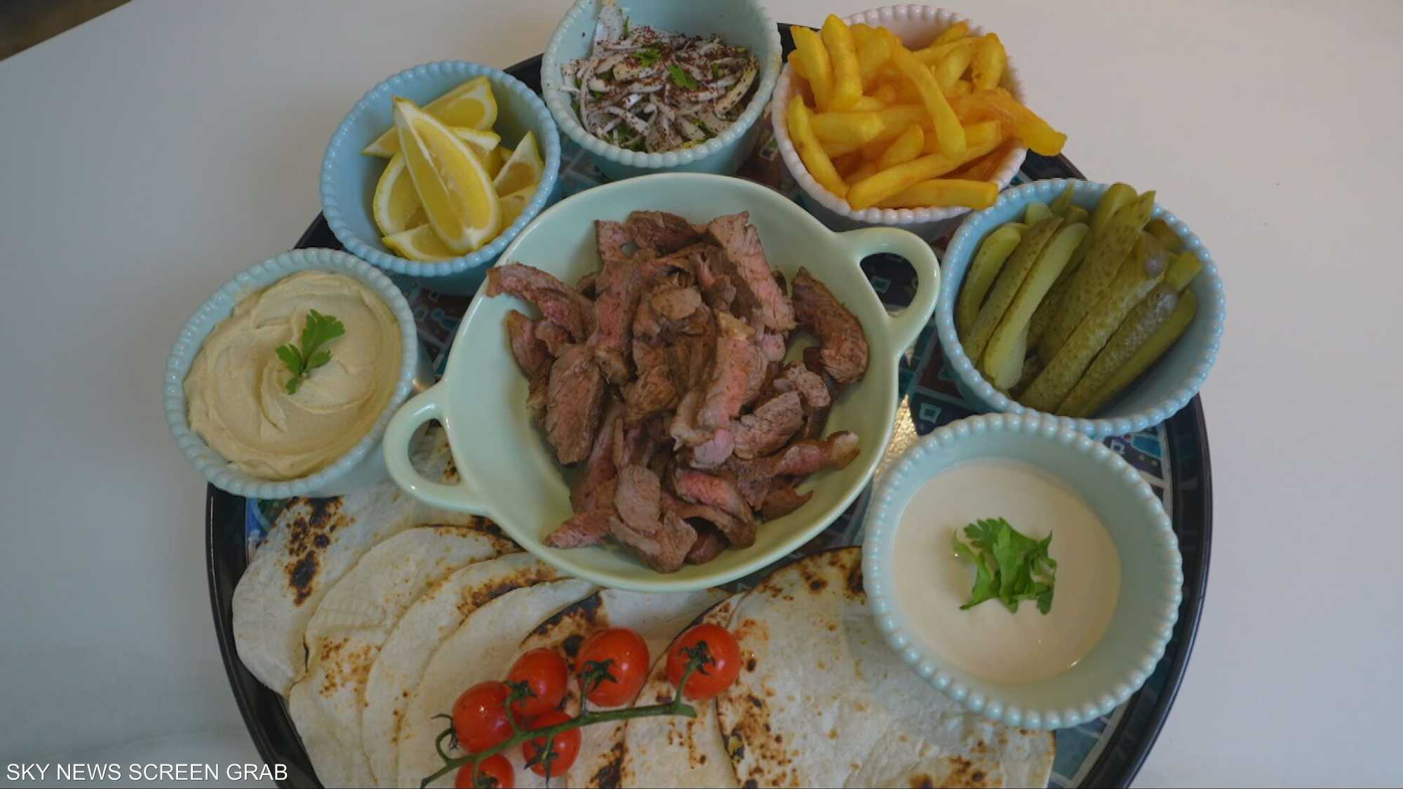 شاورما لبنانية برحلة بهارات مكسيكية