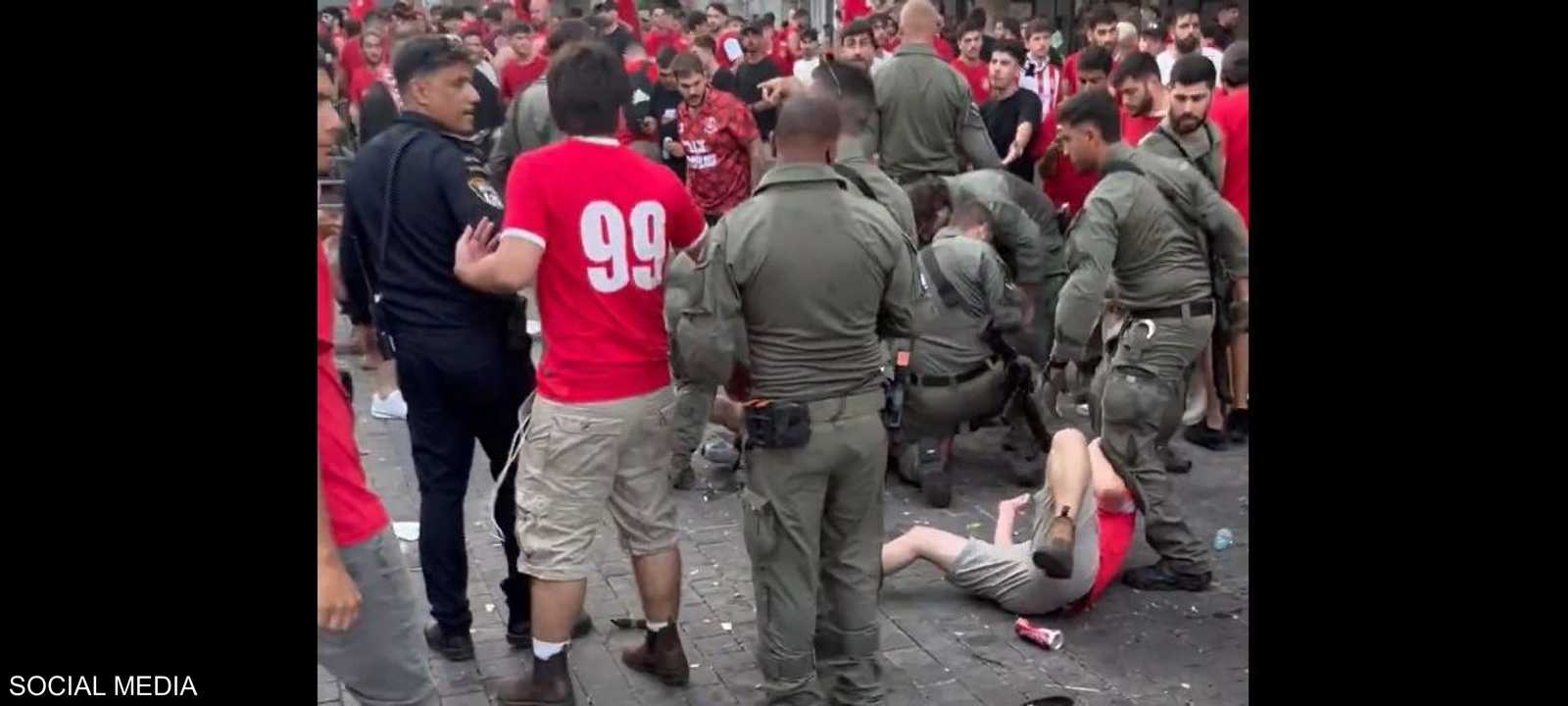 المباراة ألغيت بسبب أعمال الشغب والعنف