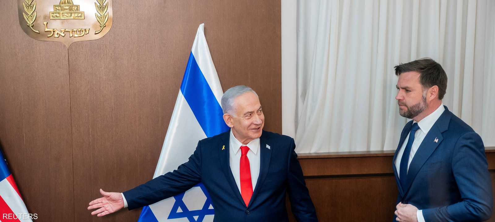 جانب من لقاء نتنياهو وفانس