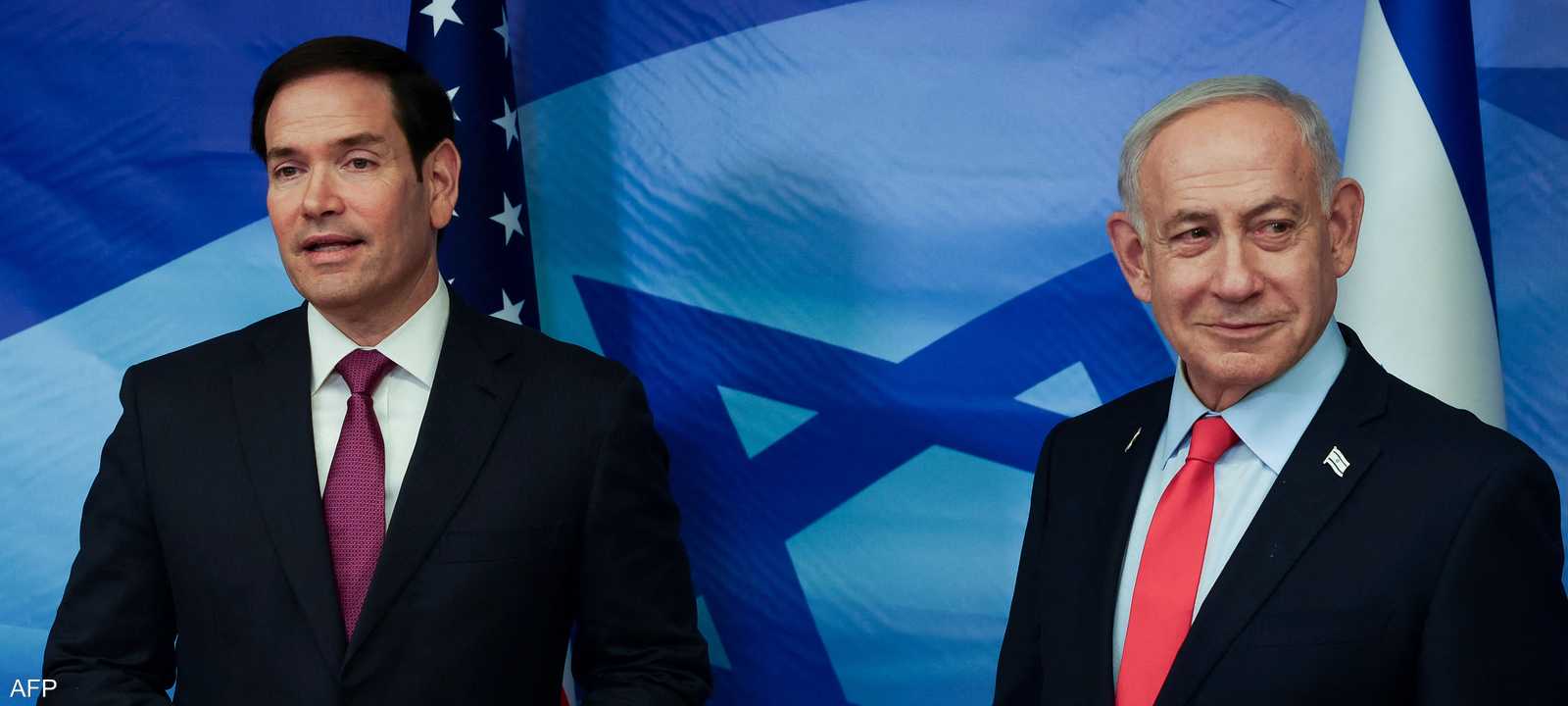 نتنياهو ووزير الخارجية الأميركي روبيو في إسرائيل