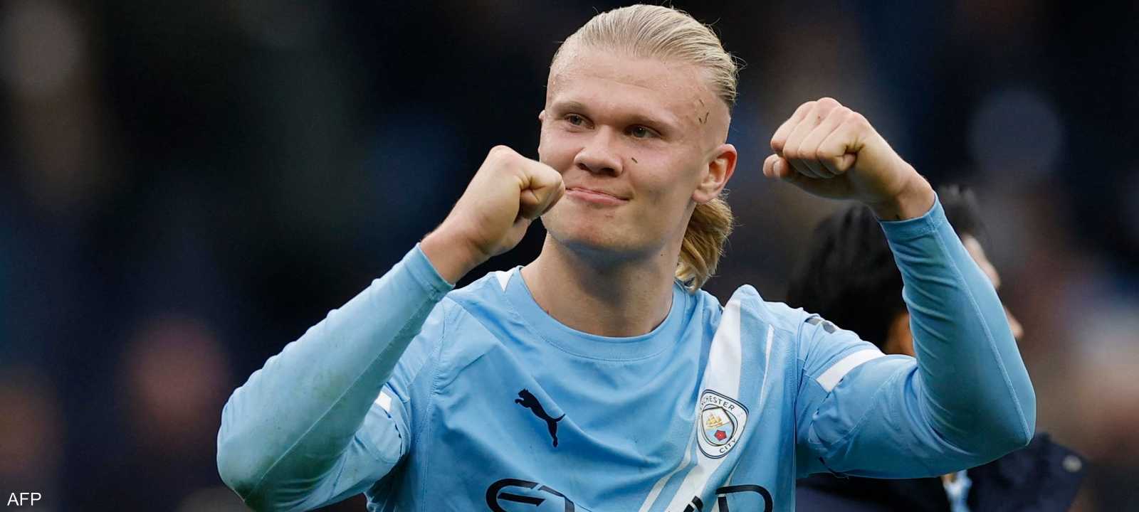 النرويجي إيرلينغ هالاند مهاجم مانشستر سيتي