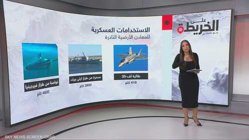 معادن نادرة تدخل في صناعات عسكرية
