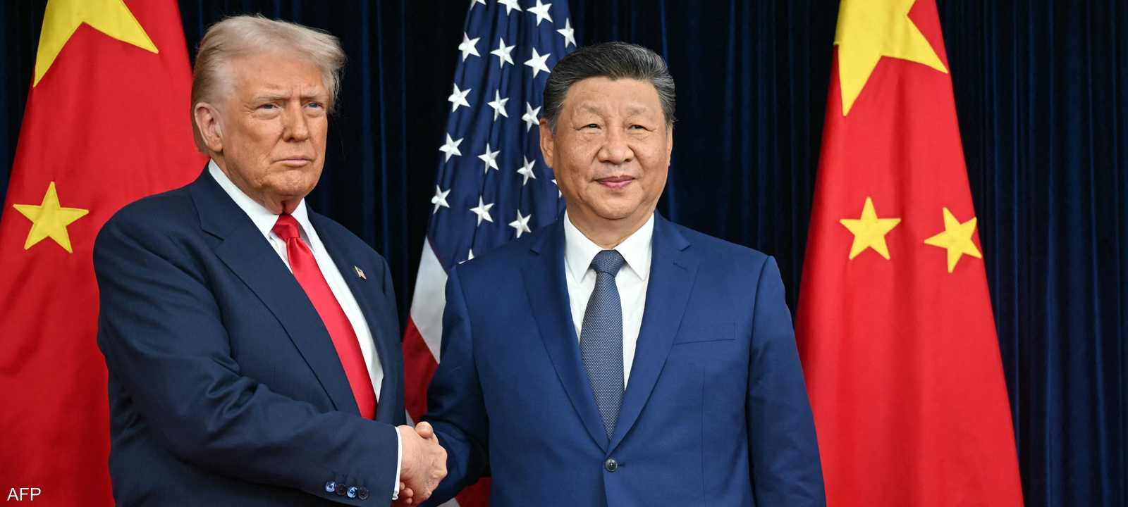 ترامب وشي خلال لقائهما في كوريا الجنوبية