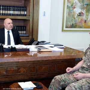 عون التقى قائد الجيش الخميس