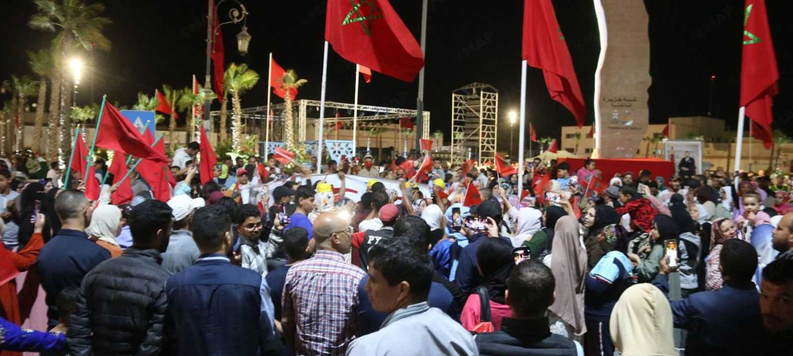 احتفالات المغاربة بقرار مجلس الأمن الخاص بالصحراء