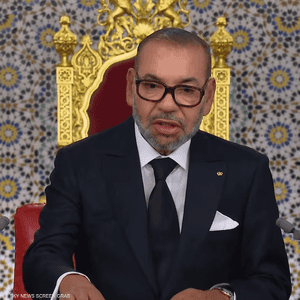 الملك محمد السادس خلال إلقائه خطابا