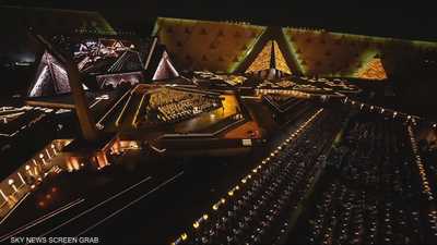 انطلاق حفل افتتاح المتحف المصري الكبير