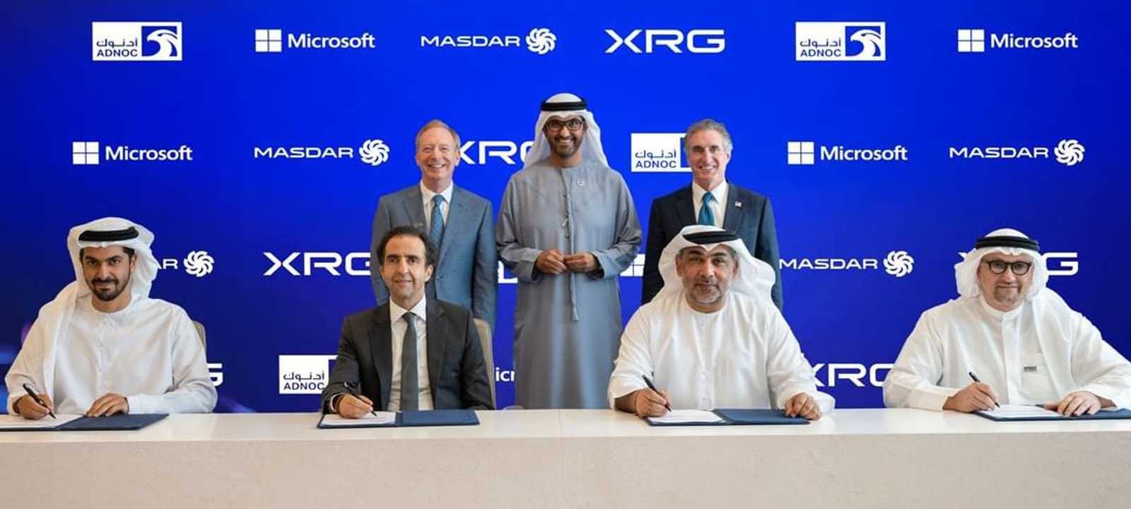 "أدنوك" و"مصدر" و"XRG" و"مايكروسوفت" تُبرم شراكة إستراتيجية