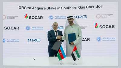 "XRG" تستحوذ على حصة في شركة "ممر الغاز الجنوبي"