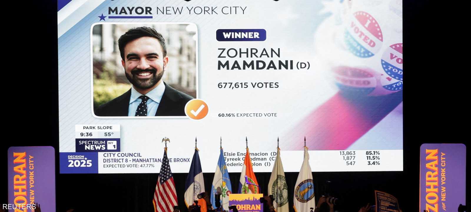 الديمقراطي زهران ممداني في انتخابات رئاسة بلدية نيويورك