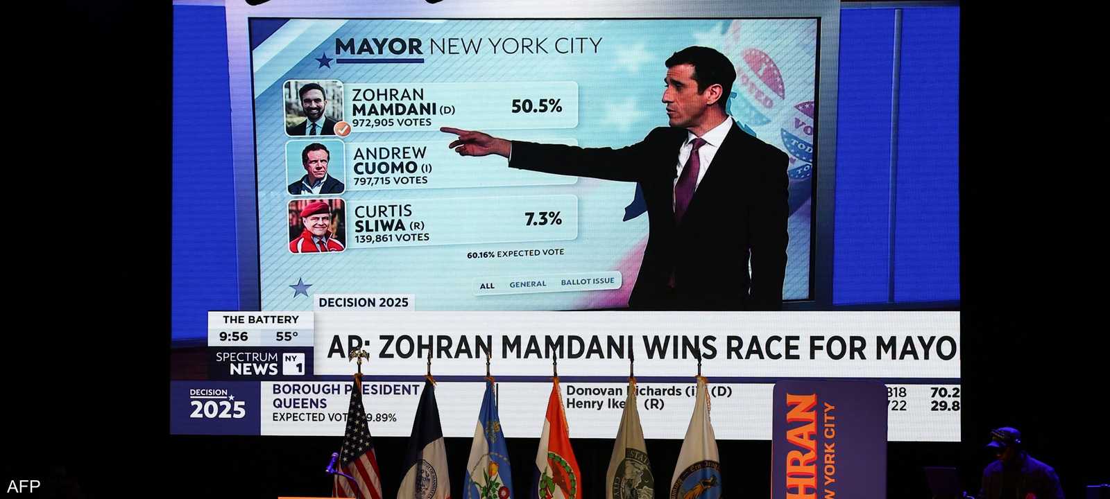 فاز زهران ممداني في سباق رئاسة بلدية مدينة نيويورك