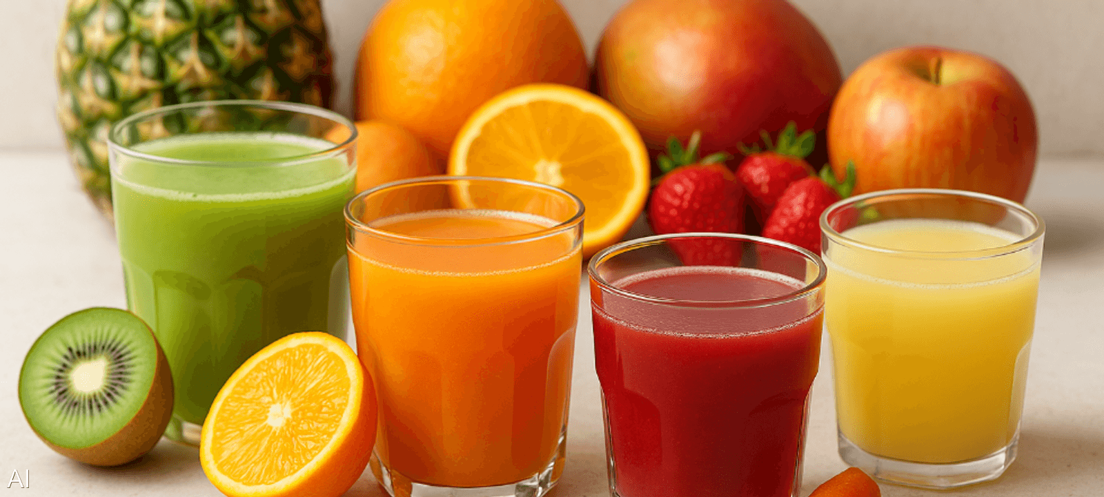 عصائر الخضراوات الورقية والتوتيات غنية بمضادات الأكسدة