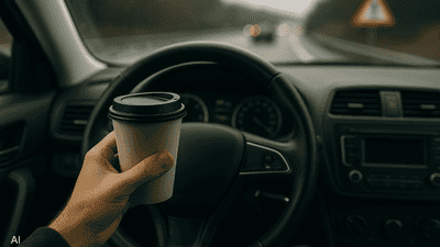 خبراء يحذرون من الإفراط في شرب القهوة أثناء القيادة