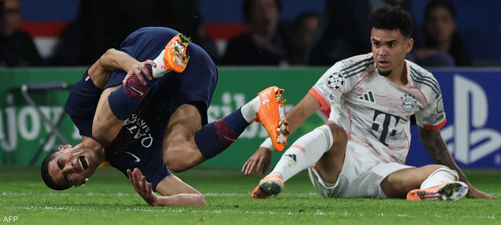 تدخل لويس دياز على حكيمي