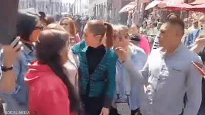 رئيسة المكسيك تعرضت للتحرش من رجل مخمور في الشارع