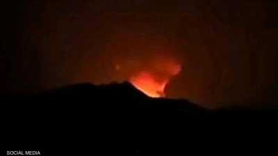 من الصور المتداولة للغارات