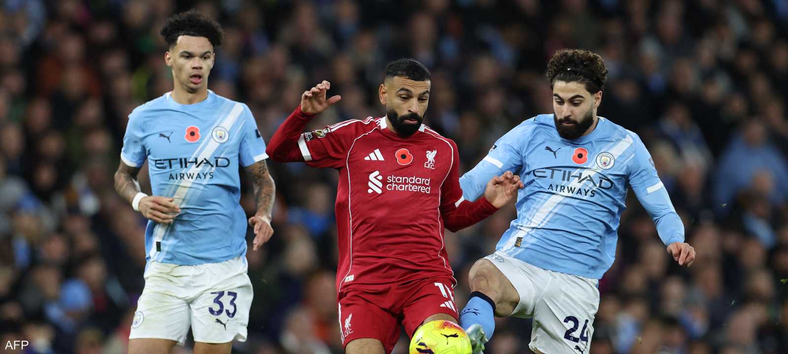 محمد صلاح أمام مانشستر سيتي