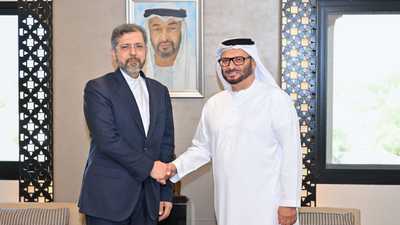 أنور قرقاش يلتقي نائب وزير الخارجية الإيراني