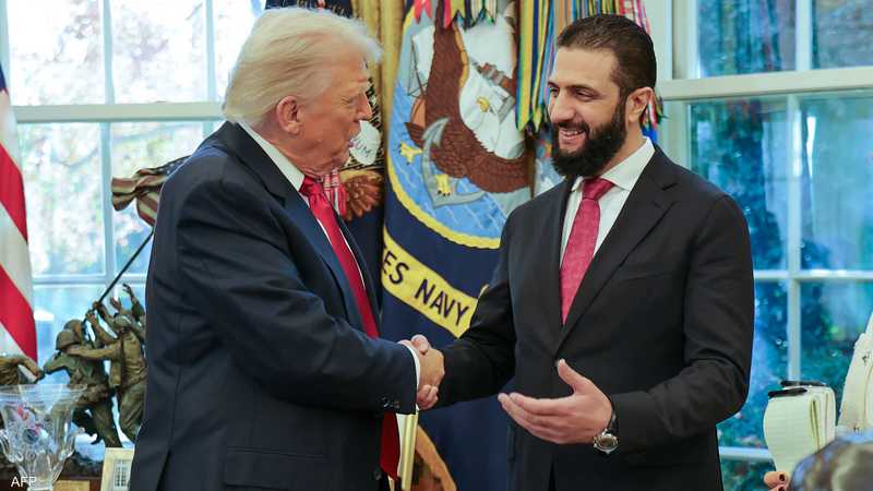 الرئيسان الأميركي دونالد ترامب والسوري أحمد الشرع