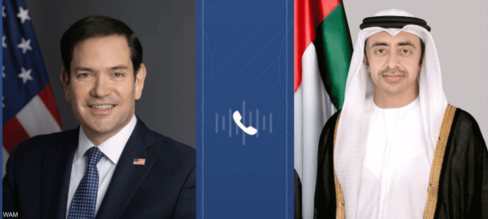 اتصال هاتفي بين وزيري خارجية الإمارات وأميركا