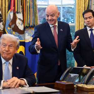 لقاء سابق بين ترامب وإنفانتينو