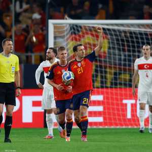 من مباراة إسبانيا وتركيا