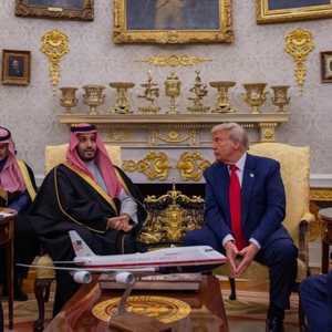من لقاء ترامب وولي العهد السعودي الأمير محمد بن سلمان