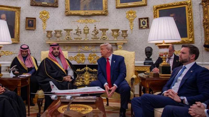 من لقاء ترامب وولي العهد السعودي الأمير محمد بن سلمان