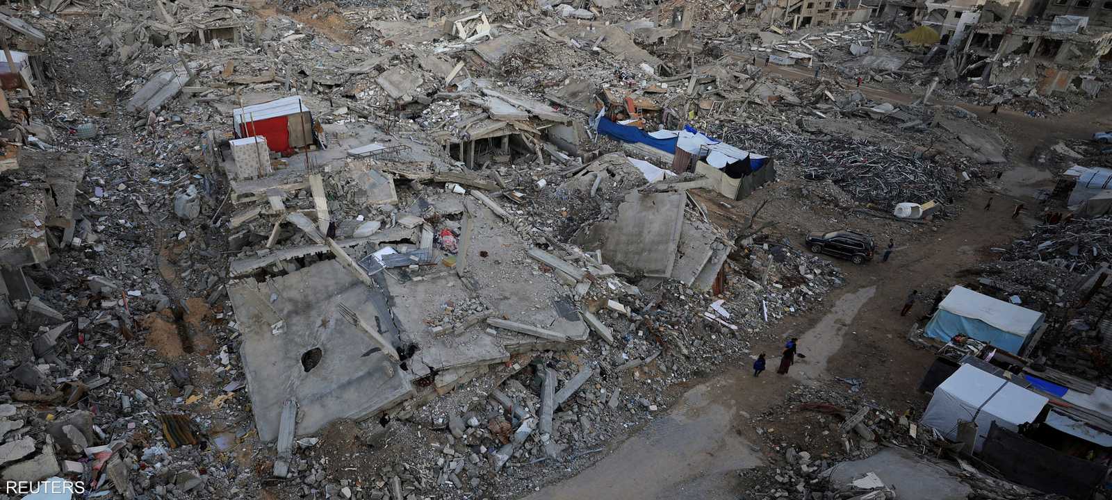 دمار واسع في قطاع غزة.. أرشيفية