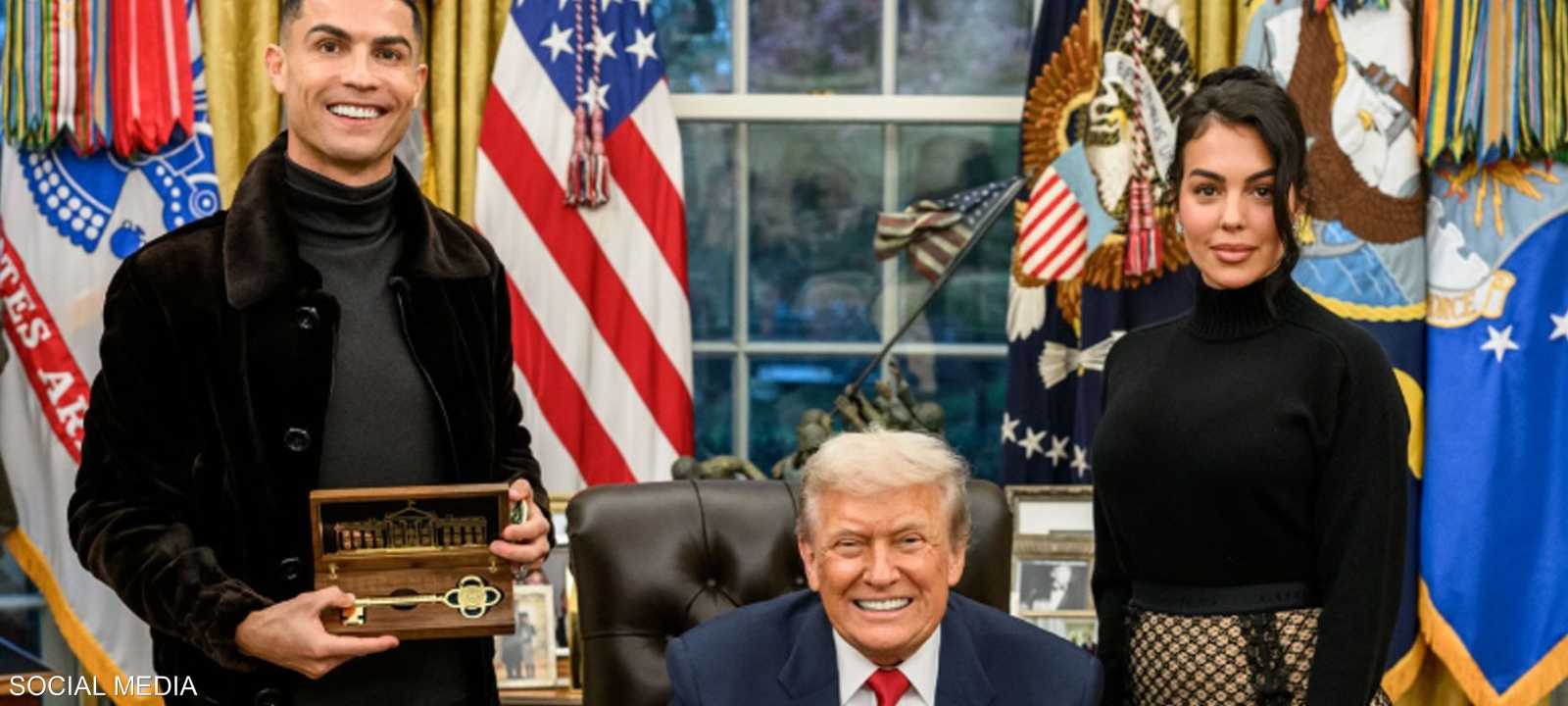 كريستيانو رونالدو يوجه الشكر للرئيس الأمريكي