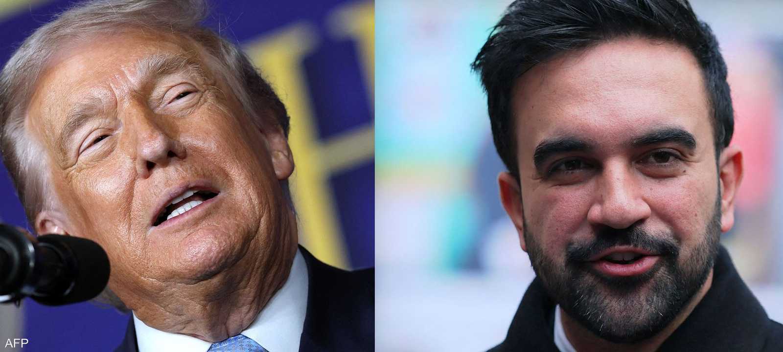 أرشيفية لترامب وممداني