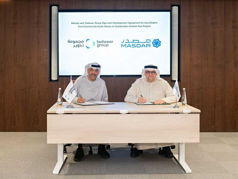 "مصدر" ومجموعة تدوير تتعاونان لتحويل النفايات إلى وقود طيران