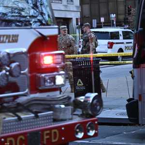 عناصر من الحرس الوطني في منطقة الحادث