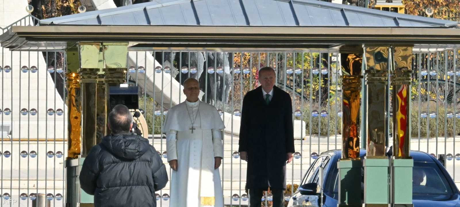 أردوغان يستقبل البابا في أنقرة