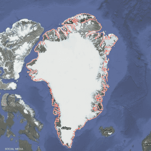 من المقرر أن تقام القاعدة في جزيرة غرينلاند