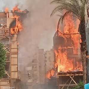 الحريق اندلع الجمعة