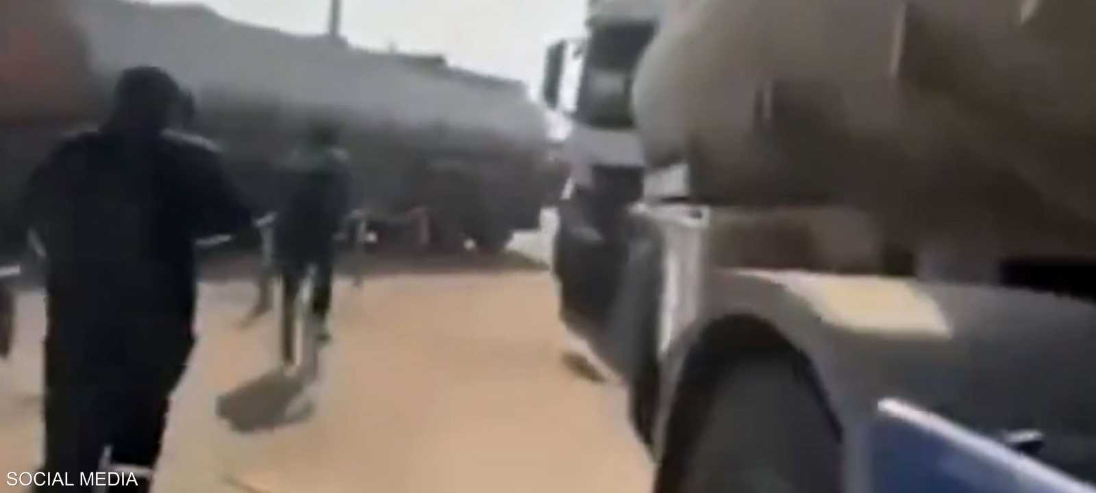 صورة متداولة للهجوم على الصهاريج في أربيل