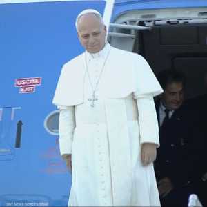 وصول بابا الفاتيكان ليو الرابع عشر إلى بيروت