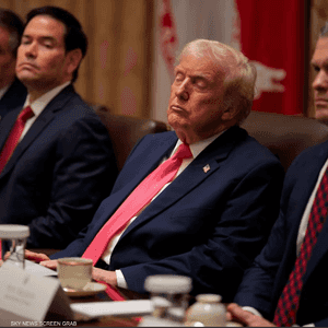 ترامب خلال الاجتماع