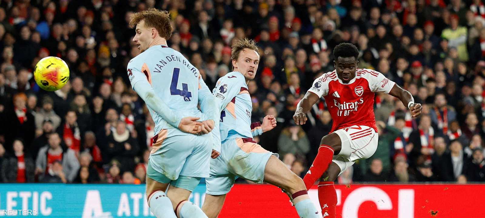 من المباراة بين الفريقين