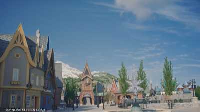 سكاي نيوز عربية تكشف كواليس قصر إلسا الجليدي بديزني لاند