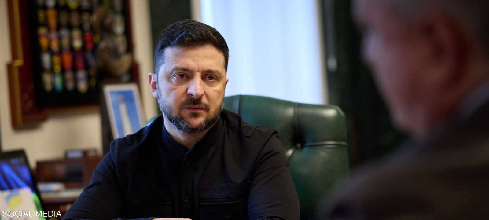 الرئيس الأوكراني فولوديمير زيلينسكي