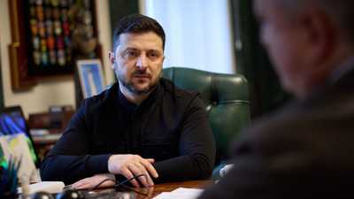 الرئيس الأوكراني فولوديمير زيلينسكي