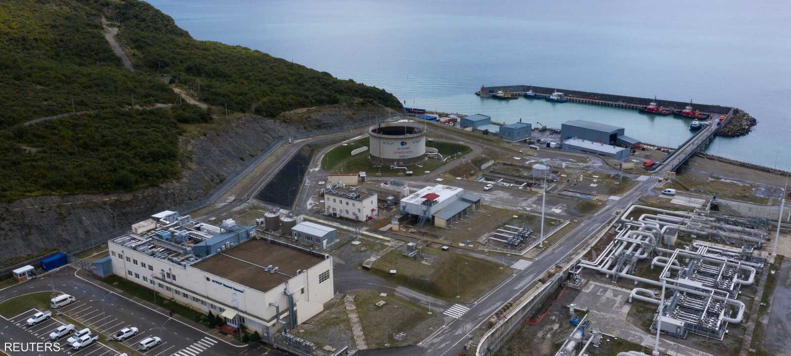 ميناء نوفوروسيسك على البحر الأسود، روسيا