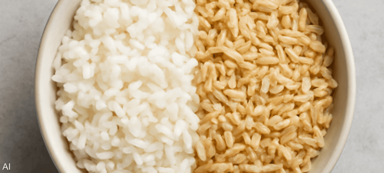 الأرز الأبيض أسرع في الهضم