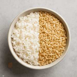 الأرز الأبيض أسرع في الهضم