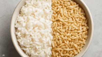مقارنة بين الأرز الأبيض والبني.. ما الأفضل لصحتك؟