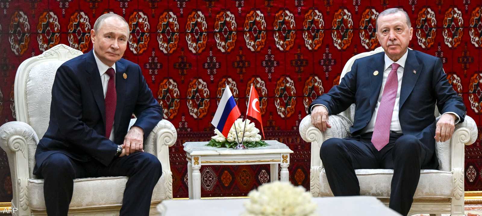 أردوغان خلال لقاء بوتين
