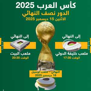 كأس العرب 2025.. الدور نصف النهائي