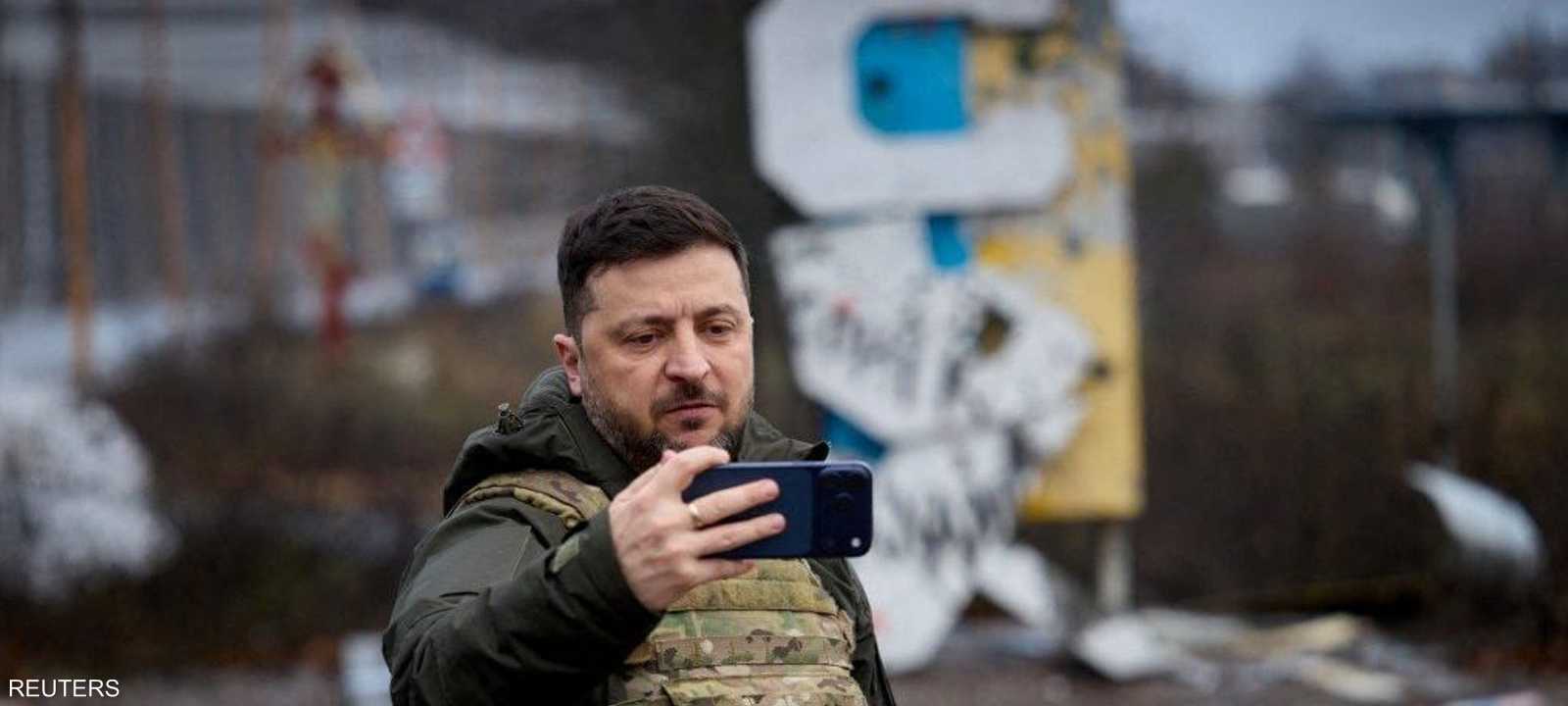 الرئيس الأوكراني فولوديمير زيلينسكي